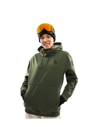 SIROKO - Damska kurtka snowboardowa Sporty zimowe Siroko W1-W Kilimanjaro. Kolor: zielony. Materiał: softshell, materiał. Sezon: zima. Sport: snowboard #1