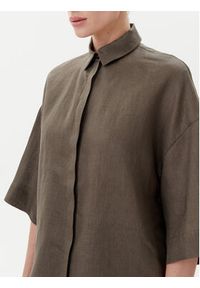 Max Mara Koszula Mirano 2516111028 Zielony Relaxed Fit. Kolor: zielony. Materiał: len #3