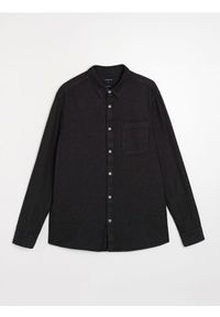 Sinsay - Bawełniana koszula - szary. Kolor: szary. Materiał: bawełna #1