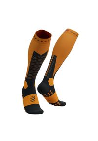 Skarpety skiturowe Compressport Ski Mountaineering Full Socks. Kolor: pomarańczowy, żółty, wielokolorowy