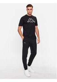 Kappa T-Shirt Logo Korpo Cromen 303HZ70 Czarny Regular Fit. Kolor: czarny. Materiał: bawełna