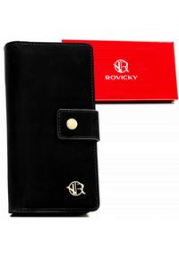 ROVICKY - Portfel damski Rovicky R-POR-01-V36 czarny. Kolor: czarny. Materiał: skóra ekologiczna #1