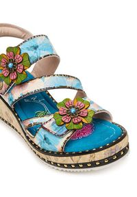 Laura Vita Sandały Ballon 09 Kolorowy. Materiał: skóra. Wzór: kolorowy #4