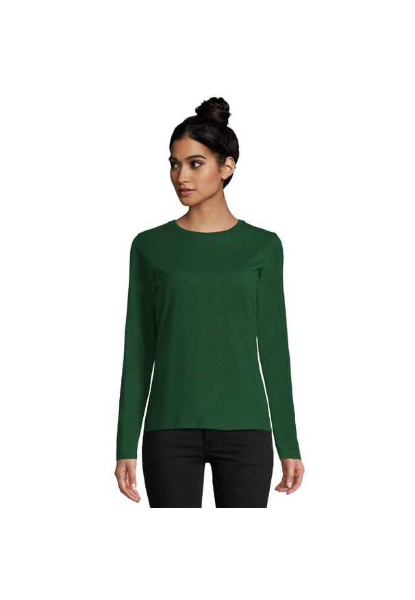 SOL'S - Damska Koszulka Z Długim Rękawem Imperial. Kolor: zielony. Długość rękawa: długi rękaw. Długość: długie. Sport: turystyka piesza