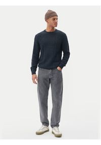 Matinique Sweter Triton 30207487 Granatowy Regular Fit. Kolor: niebieski. Materiał: bawełna