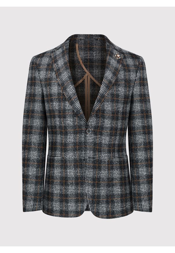 Pako Lorente - PAKO LORENTE – Marynarka casualowa w kratę. Okazja: na co dzień. Sezon: jesień. Styl: casual