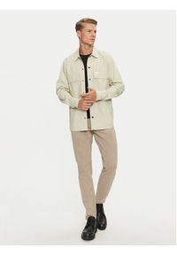 Calvin Klein Jeans Koszula Cargo J30J326970 Beżowy Regular Fit. Kolor: beżowy. Materiał: bawełna