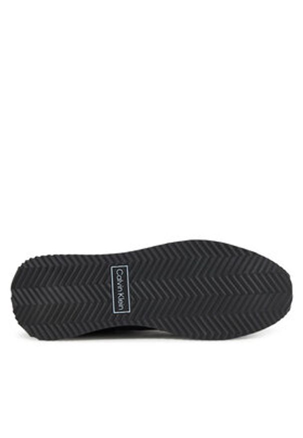 Calvin Klein Sneakersy Runner Lace Up - Nylon Mix HW0HW02395 Czarny. Kolor: czarny. Materiał: skóra