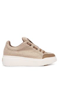Sneakersy Max Mara. Kolor: beżowy