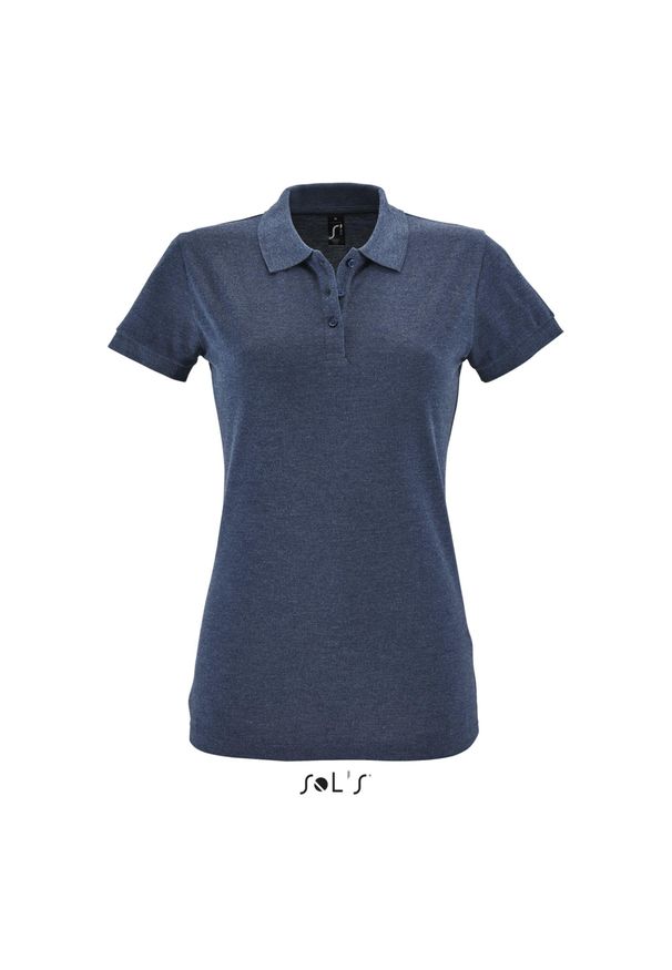 SOL'S - Damska koszulka polo Sol's Perfect. Typ kołnierza: polo. Kolor: niebieski