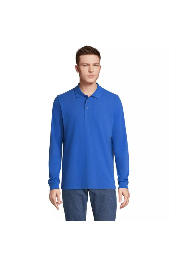 SOL'S - Koszulka polo z długim rękawem Sol's Prime. Okazja: na co dzień. Typ kołnierza: polo. Kolor: niebieski. Długość rękawa: długi rękaw. Długość: długie. Styl: casual, elegancki