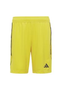 Spodenki piłkarskie dla dzieci Adidas Tiro 23 League. Kolor: żółty