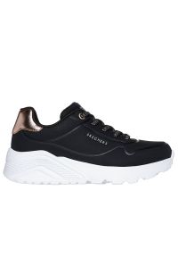 skechers - Buty dziecięce Skechers Uno Lite 310384LBLK - czarne. Okazja: na uczelnię, na co dzień. Zapięcie: rzepy. Kolor: czarny. Materiał: satyna, syntetyk, skóra. Szerokość cholewki: normalna. Model: Skechers Sport. Sport: turystyka piesza
