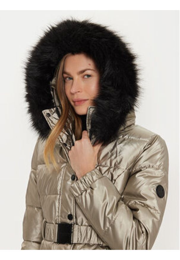 Morgan Kurtka zimowa 242-GELIAM Złoty Regular Fit. Kolor: złoty. Materiał: syntetyk. Sezon: zima