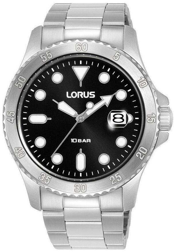Zegarek Lorus Zegarek męski Lorus RS965DX9 srebrny. Kolor: srebrny