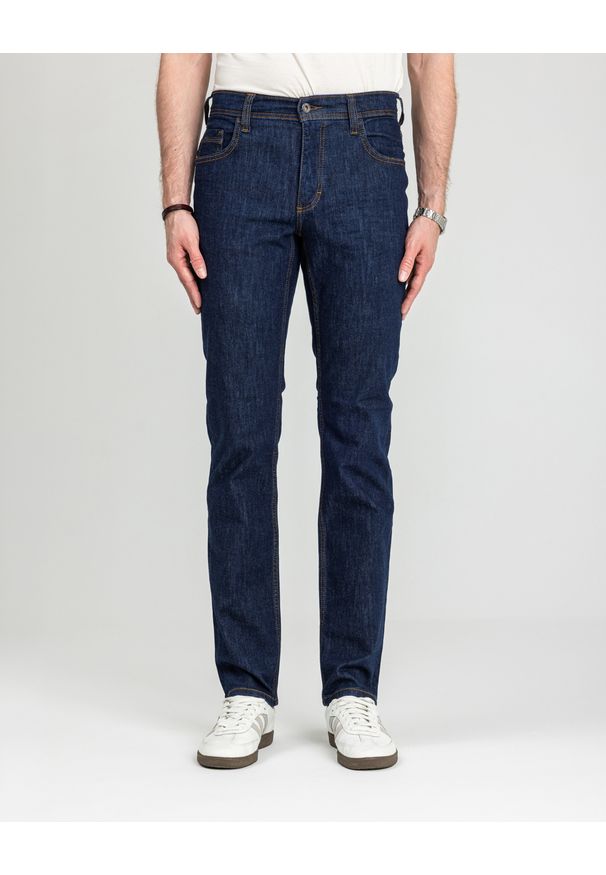 Męskie Spodnie Jeansowe Mustang Style Washington Straight Denim Blue 1018017 5000 901