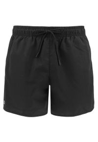 Lacoste Model Short Sleeved Ribbed Collar Kolor Czarny. Kolor: czarny. Materiał: tkanina