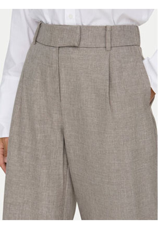 only - ONLY Spodnie materiałowe Linda 15336761 Beżowy Straight Fit. Kolor: beżowy. Materiał: syntetyk