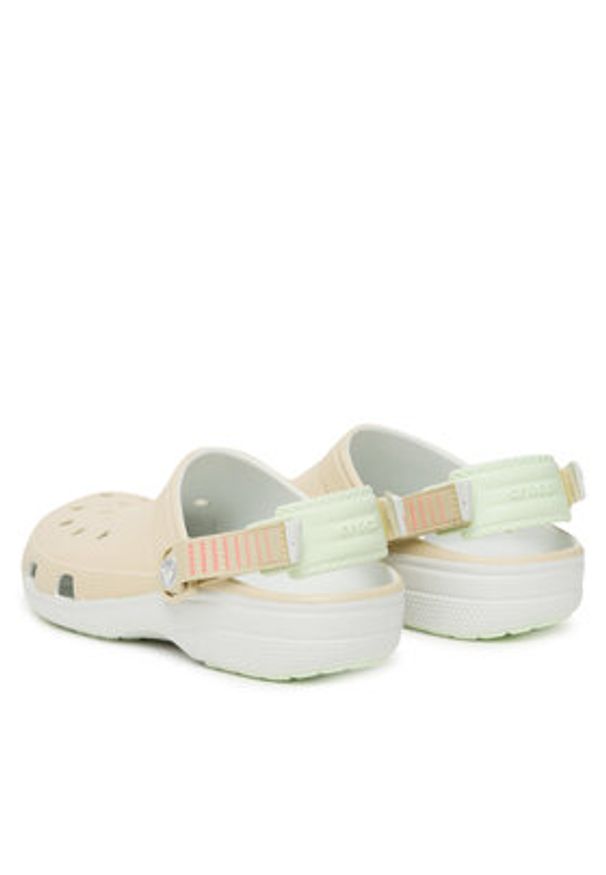 Crocs Klapki Classic Turbo Clog 211287 Beżowy. Kolor: beżowy