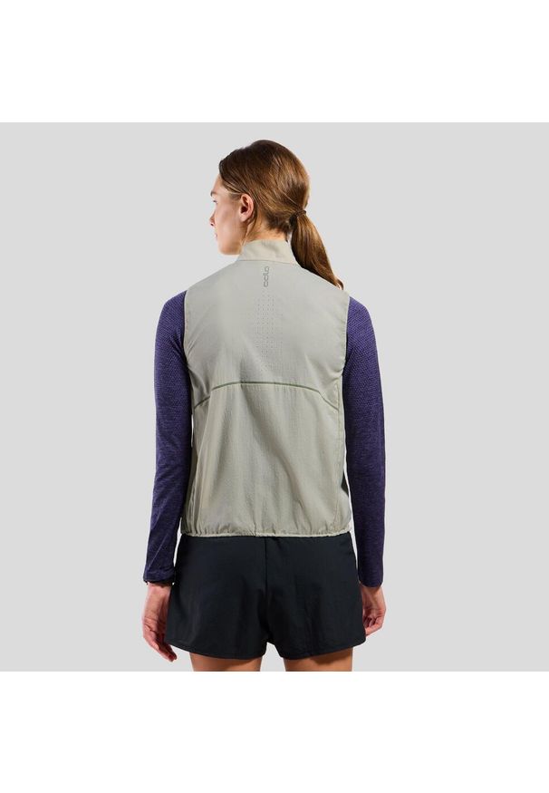 Kamizelka damska Odlo ZEROWEIGHT Vest. Kolor: biały. Długość rękawa: bez rękawów. Sport: bieganie