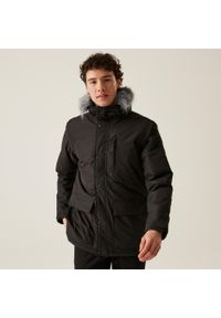Salinger IV Regatta męska turystyczna kurtka parka zimowa. Kolor: brązowy, zielony, wielokolorowy. Sezon: zima
