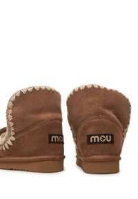 Mou Śniegowce Eskimo Scoubidoo Lace FW101124A Brązowy. Kolor: brązowy. Materiał: skóra