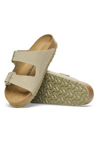 Birkenstock - Klapki damskie BIRKENSTOCK ARIZONA BF FADED KHAKI. Kolor: zielony #5