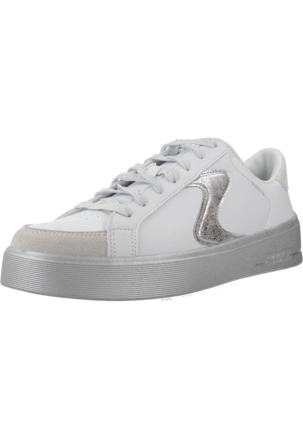 skechers - Kapcie SKECHERS HILAND - QUITE CHIC Biały. Kolor: biały. Materiał: syntetyk