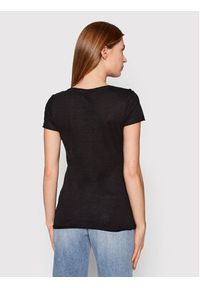 Sisley T-Shirt 3TNHL11A2 Czarny Regular Fit. Kolor: czarny