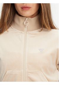 Guess Bluza V3BQ22 K0232 Beżowy Regular Fit. Kolor: beżowy. Materiał: syntetyk