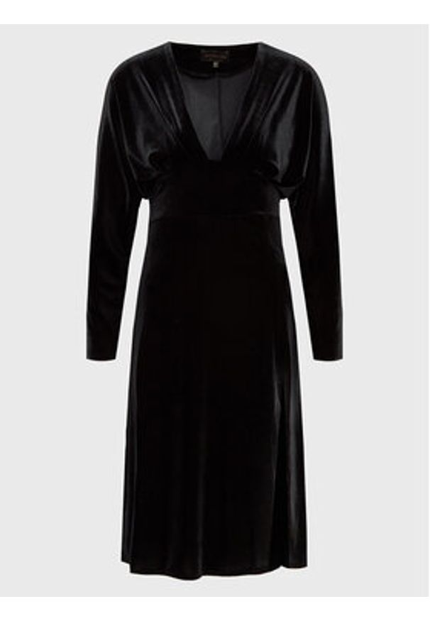 Undress Code Sukienka koktajlowa Date Night 477 Czarny Slim Fit. Kolor: czarny. Materiał: syntetyk. Styl: wizytowy