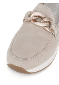 Rieker Loafersy 58944-60 Beżowy. Kolor: beżowy. Materiał: zamsz, skóra #6
