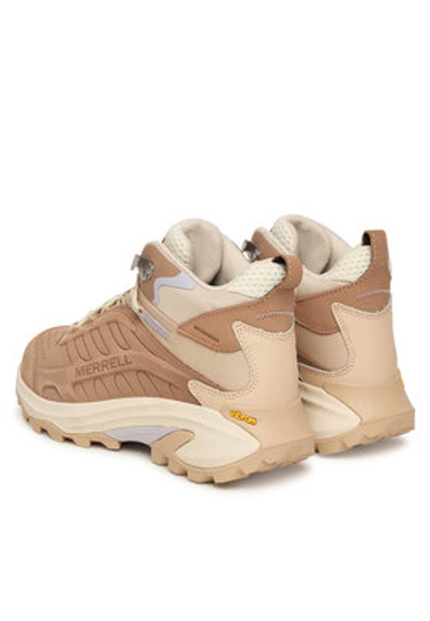 Merrell Trekkingi Moab Speed 2 Mid Waterproof J038836 Beżowy. Kolor: beżowy. Materiał: zamsz, skóra