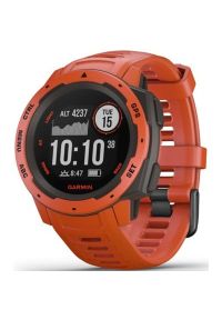 Zegarek sportowy GARMIN Instinct Czerwony. Kolor: czerwony. Materiał: włókno. Styl: sportowy #3