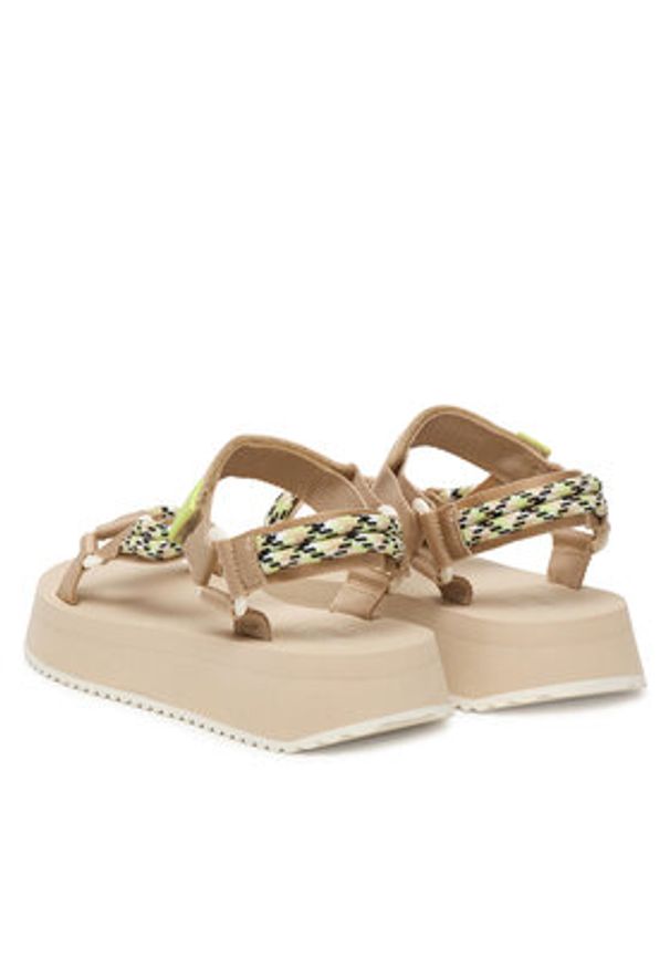 Tommy Jeans Sandały Tjw Eva Rope Sandal EN0EN02970 Beżowy. Kolor: beżowy. Materiał: materiał