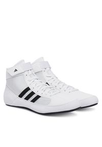 Adidas - adidas Buty bokserskie HVC JP6120 Biały. Kolor: biały. Materiał: materiał #4