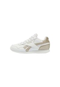 Buty do chodzenia dla dzieci Reebok Royal CL Jog. Zapięcie: sznurówki. Kolor: żółty, biały, wielokolorowy. Materiał: materiał. Szerokość cholewki: normalna. Model: Reebok Royal. Sport: joga i pilates, turystyka piesza