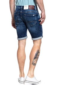 Mustang - SPODENKI MĘSKIE MUSTANG Chicago Short DENIM BLUE 1007113 5000 683. Materiał: denim