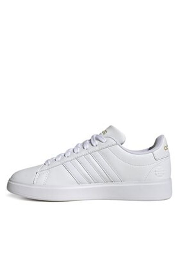 Adidas - adidas Sneakersy Grand Court Cloudfoam Lifestyle Court Comfort Shoes GW9213 Biały. Kolor: biały. Materiał: skóra. Model: Adidas Cloudfoam