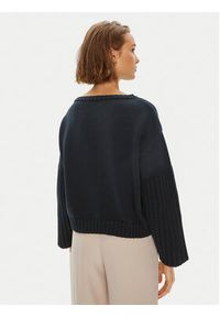 Weekend Max Mara Sweter Spider 2425366171 Granatowy Standard Fit. Kolor: niebieski. Materiał: bawełna #5