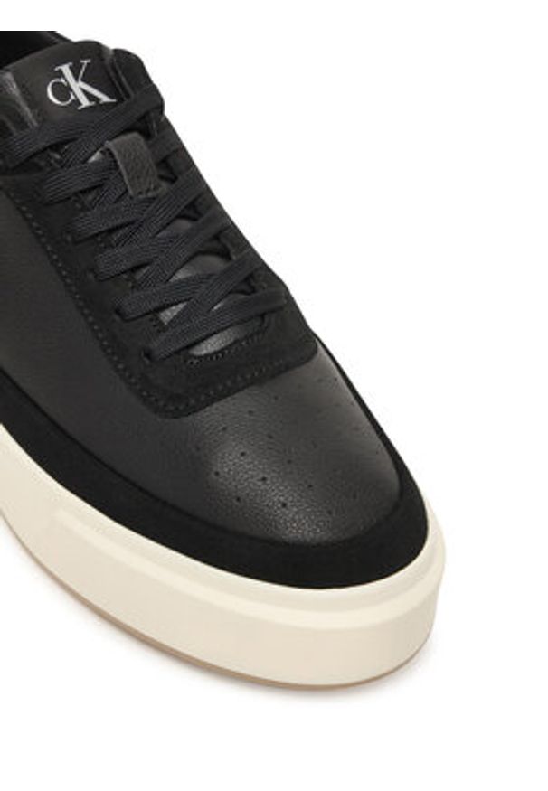 Calvin Klein Sneakersy Basket Cupsole Laceup Lth-Nu YM0YM01354 Czarny. Kolor: czarny. Materiał: zamsz, skóra