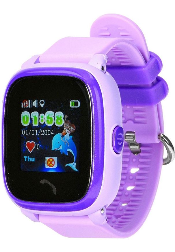 Smartwatch Garett Electronics Kids 4 Fioletowy (5906874848456). Rodzaj zegarka: smartwatch. Kolor: fioletowy
