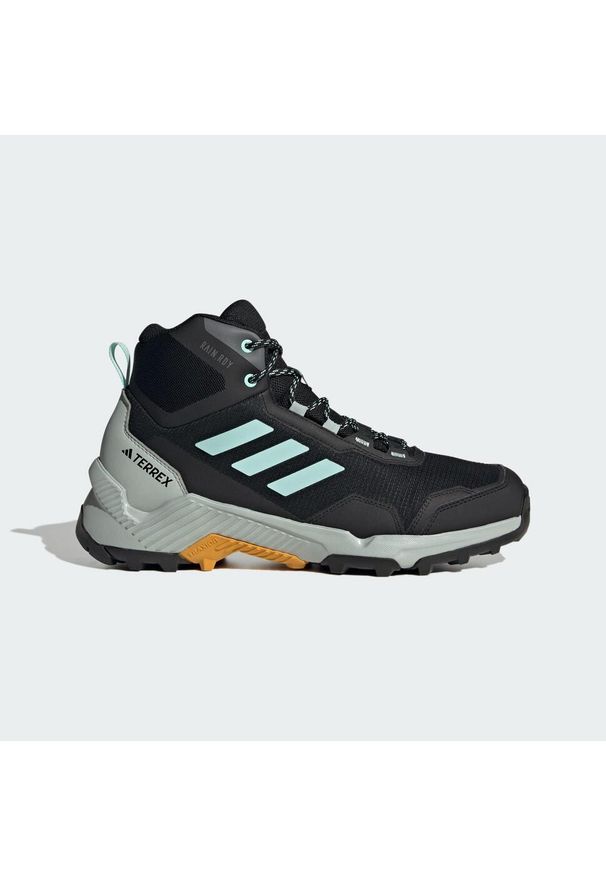 Adidas - Eastrail 2.0 Mid RAIN.RDY Hiking Shoes. Kolor: czarny, żółty, niebieski, wielokolorowy. Materiał: materiał. Sezon: zima. Styl: sportowy