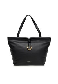 Coccinelle Torebka Bag Smoth L E1 T1F 11 01 01 Czarny. Kolor: czarny. Materiał: skórzane