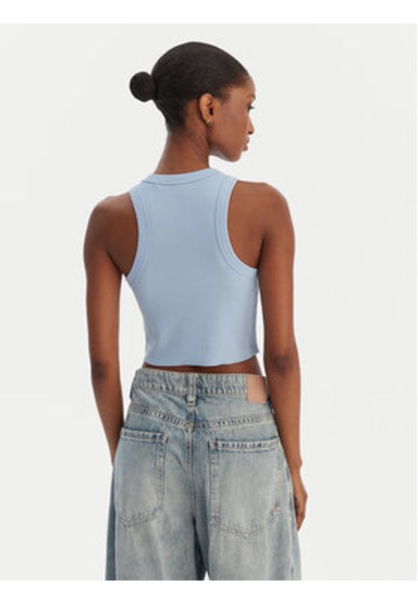 Hugo - HUGO Top Baby 50511450 Błękitny Slim Fit. Kolor: niebieski. Materiał: bawełna