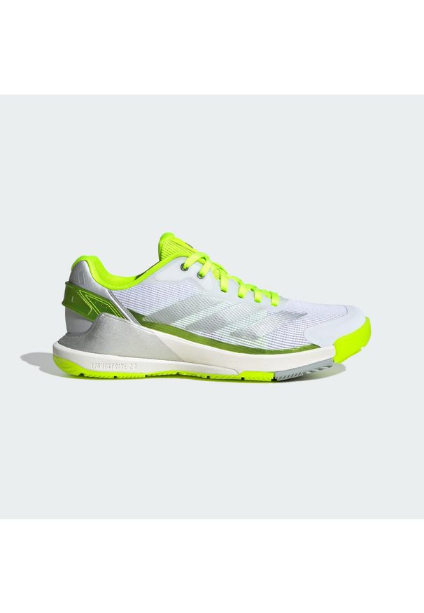 Adidas - Buty Crazyquick Lightstrike Padel. Zapięcie: zamek. Kolor: szary, żółty, wielokolorowy. Sport: tenis