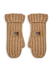 Ugg Rękawiczki dziecięce K Chunky Mitten 100030 Beżowy. Kolor: beżowy. Materiał: akryl, materiał
