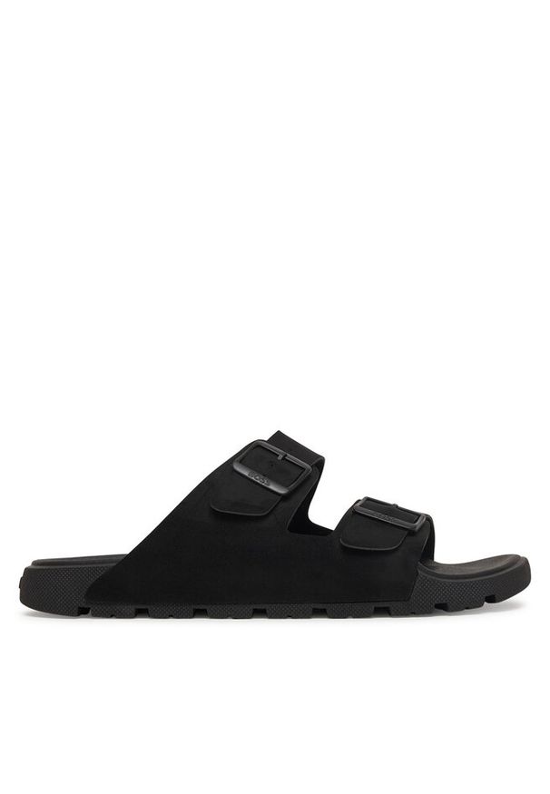 Klapki BOSS. Kolor: czarny