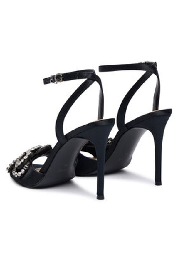 Guess Sandały 178996 Czarny. Kolor: czarny. Materiał: materiał