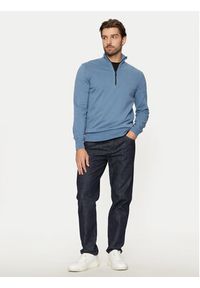 BOSS - Boss Sweter Kanobix_S 50527585 Niebieski Regular Fit. Kolor: niebieski. Materiał: bawełna #3